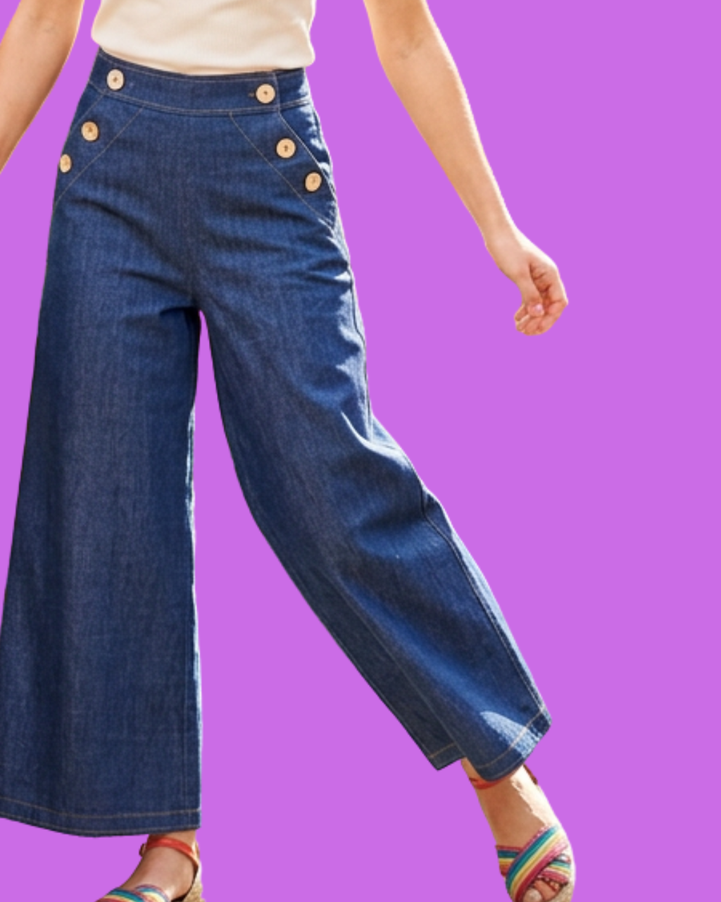 Jupe culotte en denim