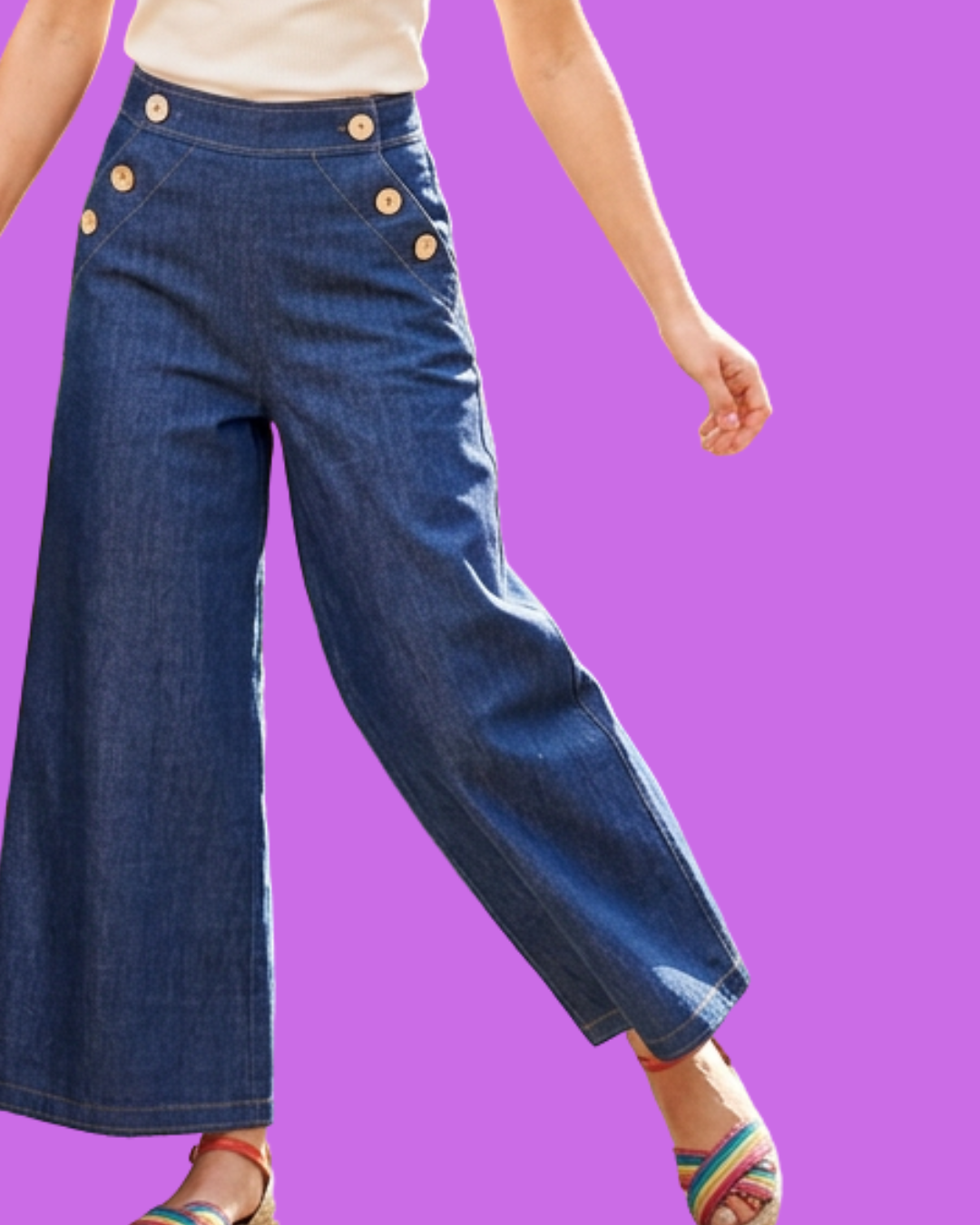 Jupe culotte en denim