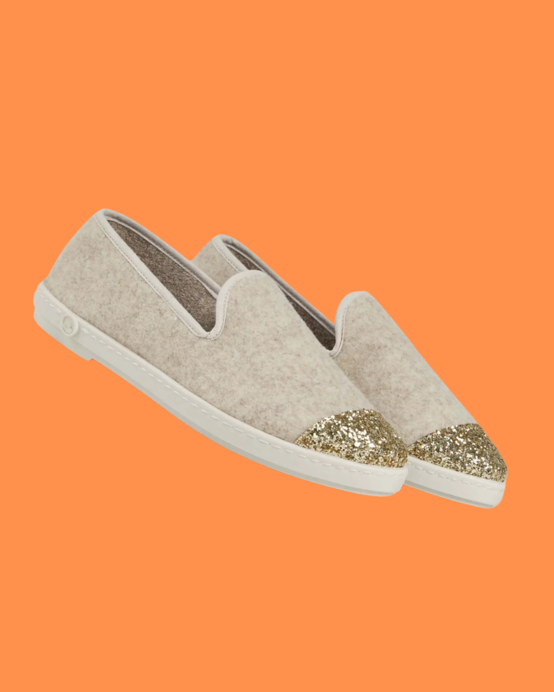 Chaussons en laine à paillettes