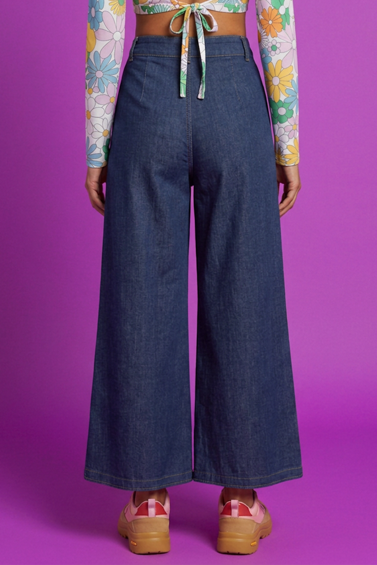 Jupe-culotte en denim - Atelier Tiket