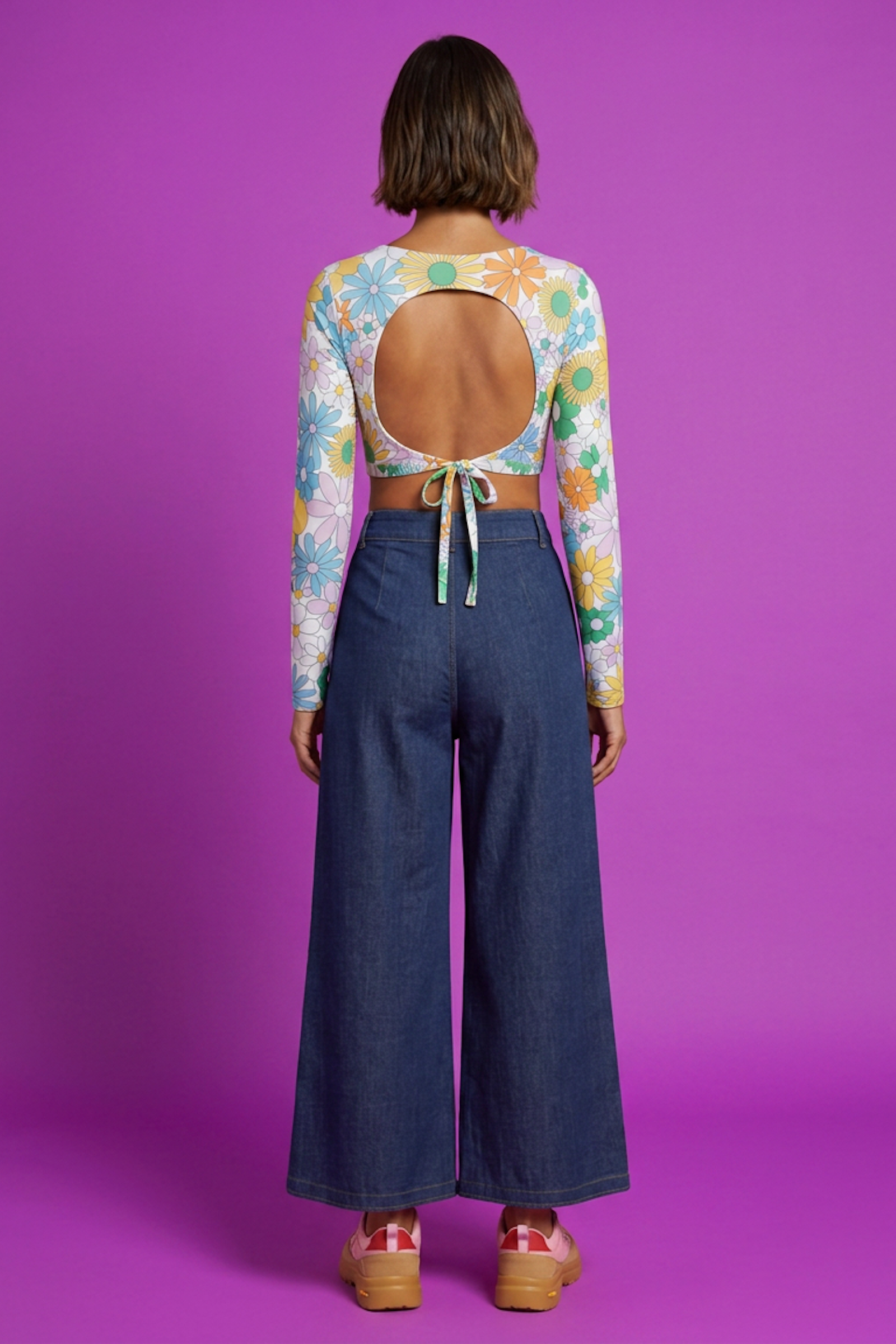 Jupe-culotte en denim - Atelier Tiket